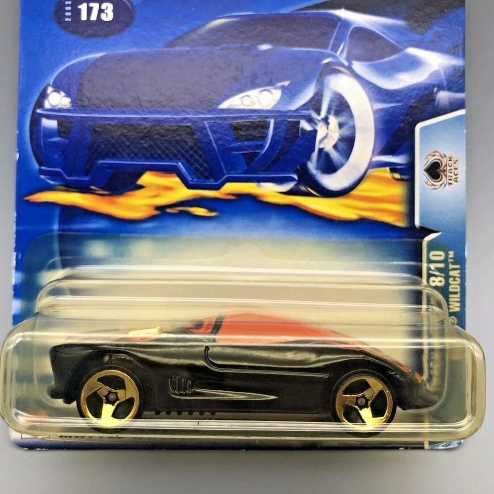 Hot Wheels Track Aces Buick Wildcat Black Car Diecast 1/64 Scale Highway 35 #173